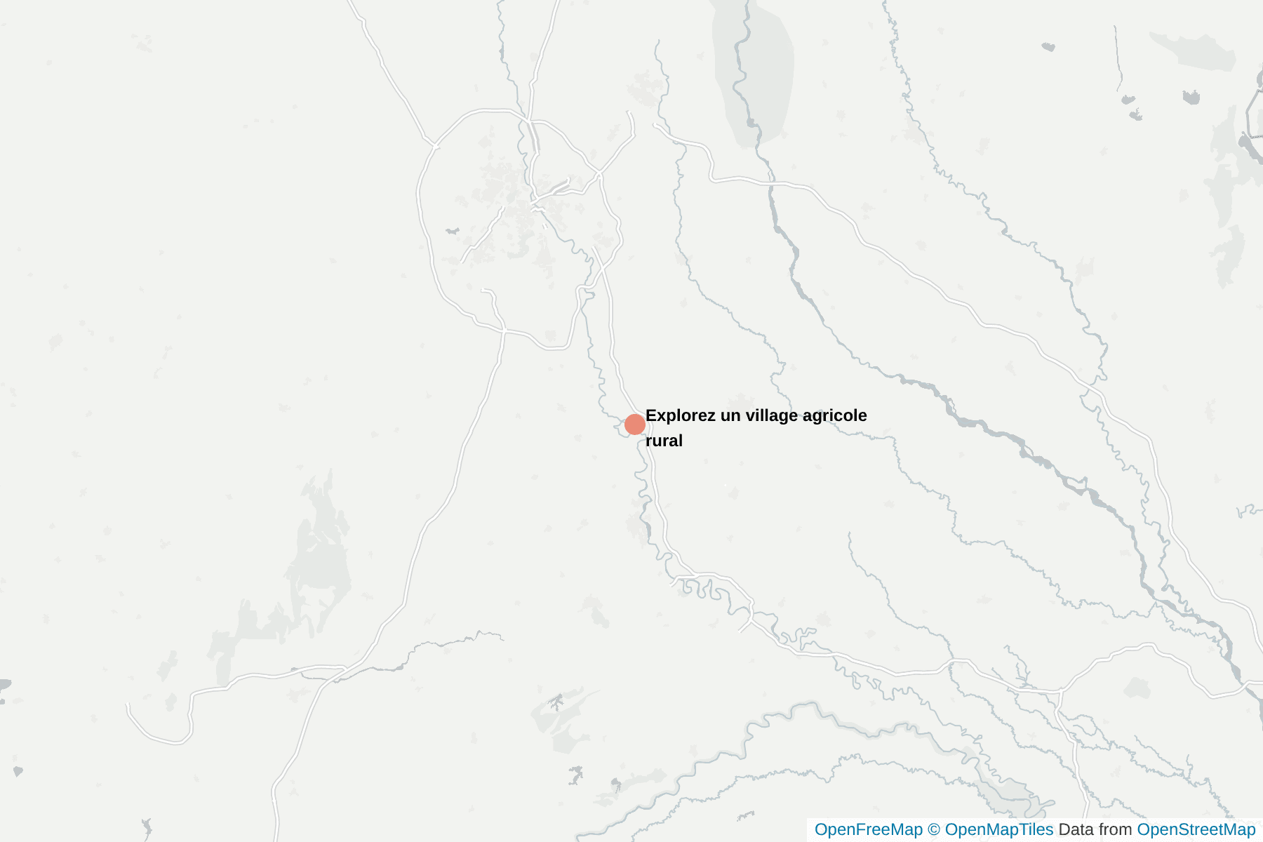 Carte de Explorez un village agricole rural
